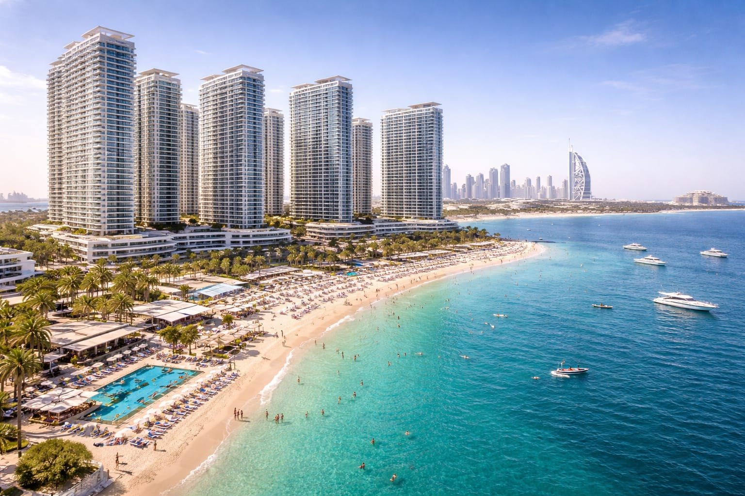Emaar Beachfront Dubai luxury apartments sea view investment