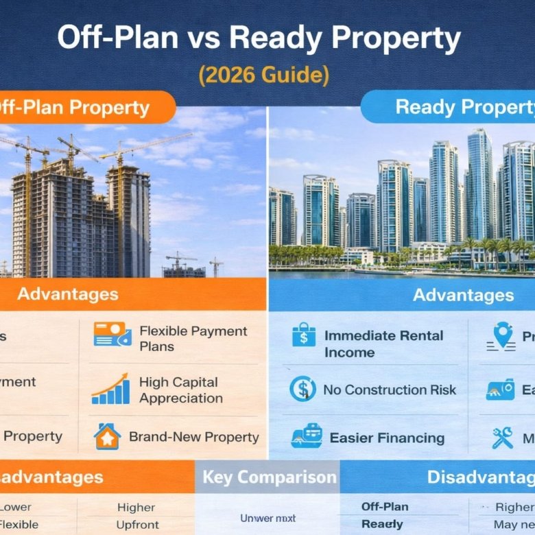 Off-Plan vs Ready Property Dubai – Which is Better? (2026 Guide)